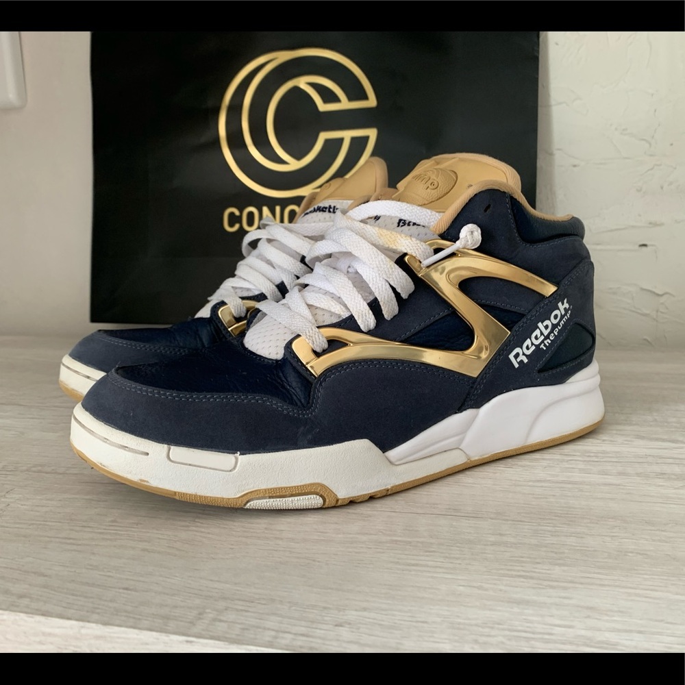 Reebok Pump Gold/Navy